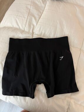 Gymshark gym shorts in black seamless